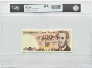 PRL, L. Waryński, 100 zloty 1986, RR series, Warsaw, GCN 68