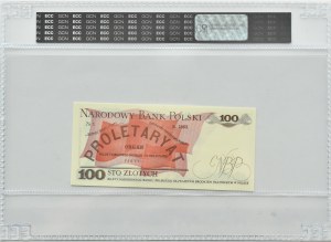 PRL, L. Waryński, 100 zloty 1986, RR series, Warsaw, GCN 68
