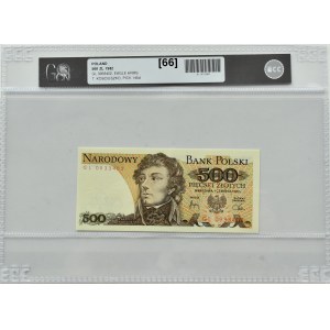 PRL, T. Kościuszko, 500 złotych 1982, seria GL, Warszawa, GCN 66