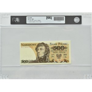 PRL, T. Kościuszko, 500 złotych 1982, seria GL, Warszawa, GCN 66