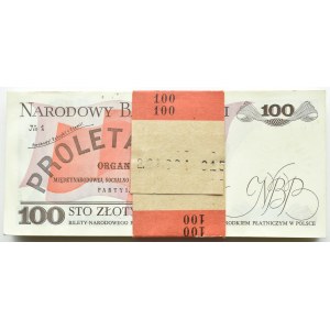PRL, 100 złotych 1988, Warszawa, seria TG, PACZKA BANKOWA