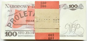 PRL, 100 zloty 1988, Warsaw, TG series, PACZKA BANKOWA