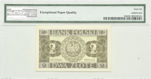 II RP, 2 zloty 1936, CH series, PMG 66 EPQ