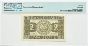 II RP, 2 zloty 1936, B£ series, PMG 66 EPQ