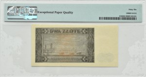 RP, 2 zloty 1948, CF series, Warsaw, PMG 66 EPQ