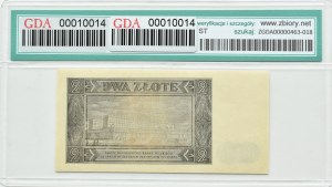 RP, 2 zloty 1948, BR series, Warsaw, GDA 67 EPQ