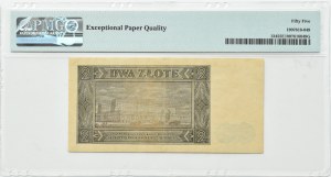 RP, 2 zloty 1948, U series, Warsaw, PMG 55 EPQ