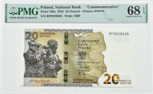 III RP, Protection of the Polish Eastern Border, 20 PLN 2022, PMG 68 EPQ