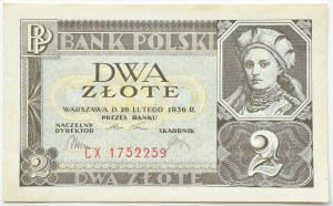 II RP, 2 zloty 1936, CX series