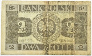 II RP, 2 zloty 1936, AA series, RARE
