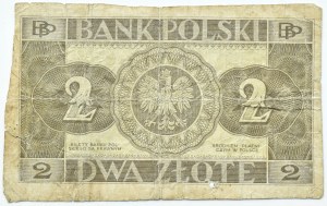 II RP, 2 zloty 1936, without subprint, series letters and numbering, Warsaw