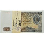 Generalna Gubernia, paczka bankowa 100 złotych 1941, seria D, PIĘKNE