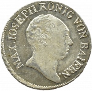 Germany, Bavaria (Bayern), Maximilian I Joseph, 6 kreuzer 1825, Munich, UNC