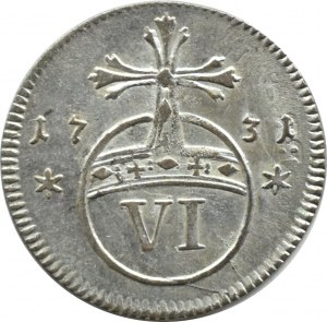 Germany, Brunswick-Lüneburg, Ludwig Rudolf, 6 kreuzer 1731, BEAUTIFUL!