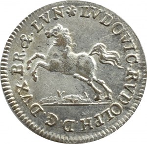 Germany, Brunswick-Lüneburg, Ludwig Rudolf, 6 kreuzer 1731, BEAUTIFUL!