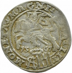 Sigismund II Augustus, penny per Polish foot 1567 L/LIT, Tykocin, RZADKI