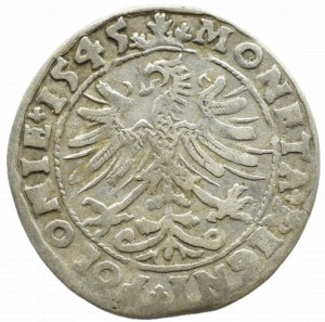 Sigismund I the Old, penny 1545, Cracow BROKEN