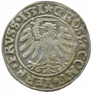 Zygmunt I Stary, grosz 1531 PRVS/PRVSS, Toruń