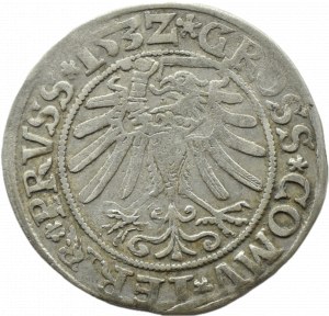 Sigismund I the Old, penny 1532(Z), Torun, PRVSSI/PRVSS