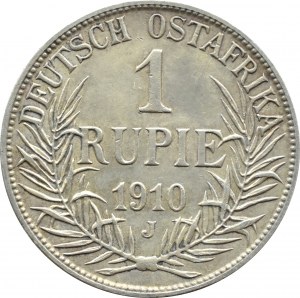 OstAfrica, Guilelmus (Wilhelm) II, 1 rupee 1910 J, Hamburg