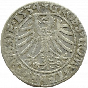 Sigismund I the Old, penny 1534, Toruń POPIERS IN THE CORONA