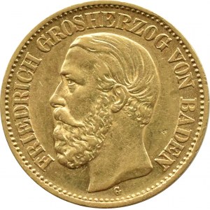 Niemcy, Badenia, Karl, 10 marek 1881 G, Karlsruhe