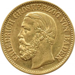 Germany, Baden, Karl, 10 marks 1881 G, Karlsruhe