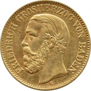 Niemcy, Badenia, Karl, 10 marek 1888 G, Karlsruhe
