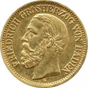 Germany, Baden, Karl, 10 marks 1901 G, Karlsruhe, RARE