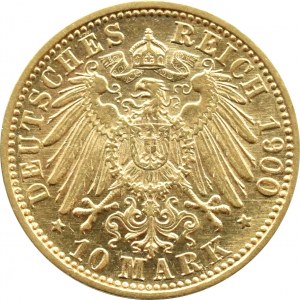 Germany, Baden, Karl, 10 marks 1900 G, Karlsruhe, VERY RARE