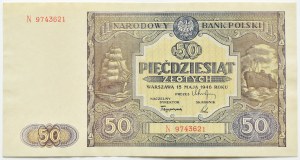 RP, 50 zloty 1946, series N, BEAUTIFUL