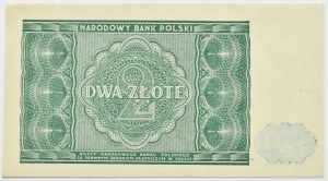 RP, 2 zloty 1946, Warsaw, UNC