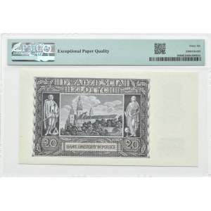 Generalna Gubernia, 20 złotych 1940, Kraków, seria H, PMG 66 EPQ