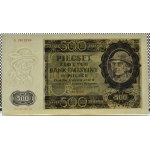 Generalna Gubernia, 500 złotych 1940, seria B, UNC