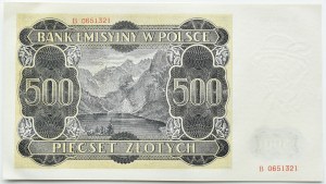 General Government, 500 gold 1940, series B, BEAUTIFUL