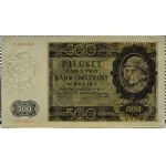 Generalna Gubernia, 500 złotych 1940, seria B, PIĘKNE