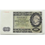 Generalna Gubernia, 500 złotych 1940, seria B, PIĘKNE