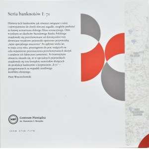 Seria banknotów E-71, historia ujawniona, Pieniądz świadek historii 2/2022