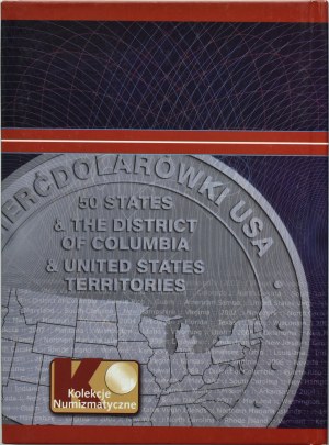 USA, set of commemorative 25-cent coins with states 1999-2009 in a clasper, COMPLETE