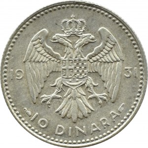 Serbia, Alexander I, 10 dinars 1931, Paris