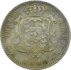 Germany, Hannover, Ernst August, thaler 1840 B, Hannover