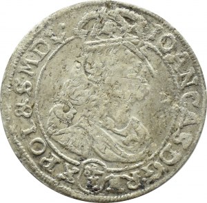 John II Casimir, sixpence 1667 TLB, Bydgoszcz, KROPKI