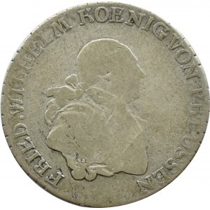 Niemcy, Prusy, Fryderyk Wilhelm, 1/3 talara 1789 E, Królewiec