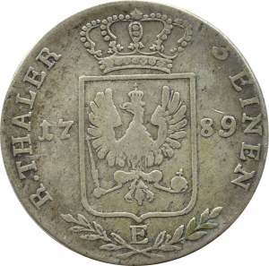 Germany, Prussia, Frederick William, 1/3 thaler 1789 E, Königsberg