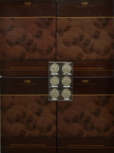 III RP, COMPLETE two-dollar coins 1995-2014 in albums, Warsaw, BEAUTIFUL!