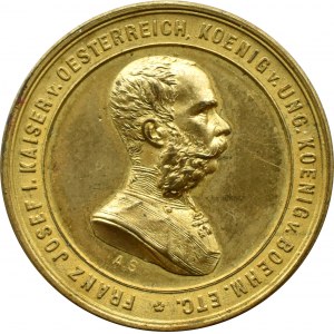 Austro-Węgry, Franciszek Józef I, Ogólnoświatowa Wystawa w Wiedniu 1873, syg. AS