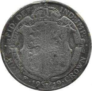 Great Britain, George V, 1/2 crown 1919, FALSE FROM THE ERA