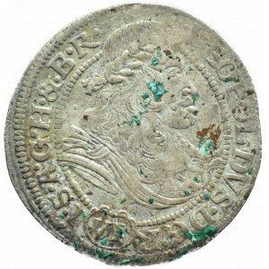 Śląsk, Leopold, 6 krajcarów 1674 SHS, Wrocław