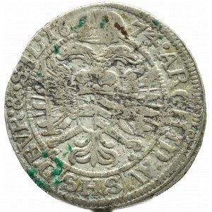 Śląsk, Leopold, 6 krajcarów 1674 SHS, Wrocław