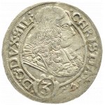 Śląsk, Chrystian Wołowski, 3 krajcary 1670 CB, Brzeg